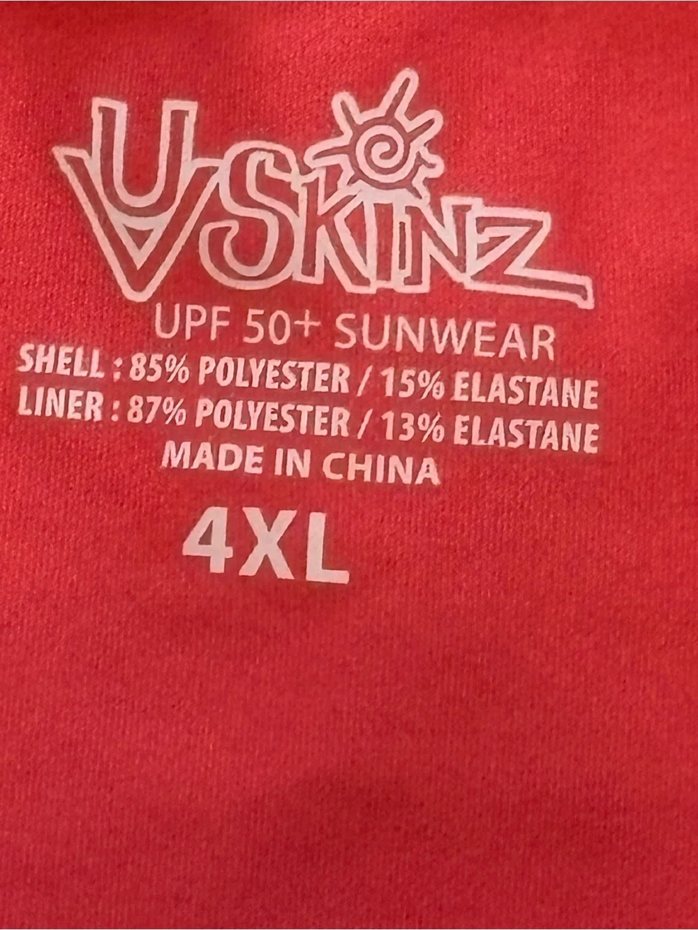 UV Skinz Women's Plus Size 4XL Long Sleeve One Piece Swimsuit UPF 50+ Floral